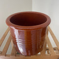 Pot vernie marron